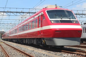 東武鉄道200型「りょうもう」1800系カラーリングの編成を報道公開
