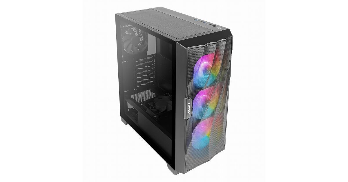 Antec、前面にARGBファン3基を内蔵するミドルタワーケース Antec、前面にARGBファン3基を内蔵するミドルタワーケース