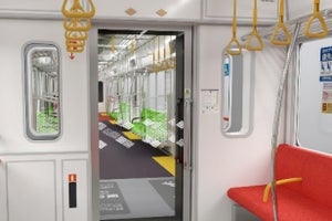 京都市営地下鉄烏丸線の新型車両、釘隠し＆吊手にも伝統素材・技法