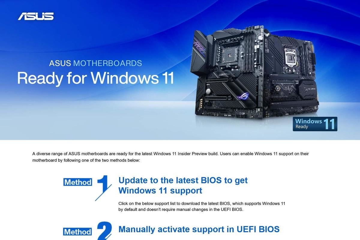 Asusマザーボード Windows 11に対応する方法を公開 Tech