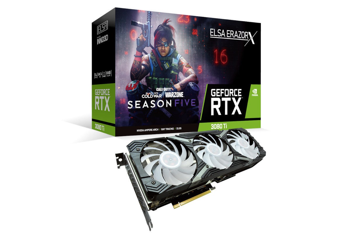 エルザ、トリプルファン採用のGeForce RTX 3070 Ti / 3080 Ti搭載カード | マイナビニュース