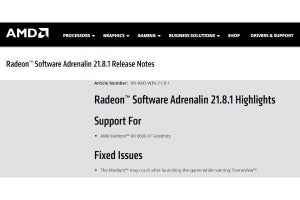 AMD、新GPU「Radeon RX 6600 XT」に対応する「Radeon Software Adrenalin 21.8.1」