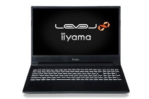 iiyama PC、GeForce RTX 3050 Ti Laptopを搭載する15.6型ノートPC