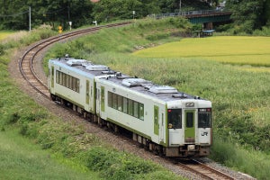 JR東日本「花輪線90周年記念号」10月運行、荒屋新町駅で転車台見学