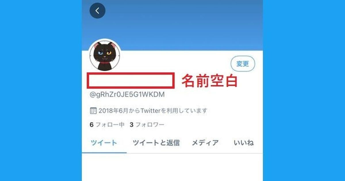 Twitterの名前を空白にする方法 特殊文字を活用すれば可能 マイナビニュース