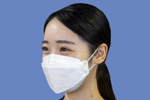 「シャープクリスタルマスク」発売。呼吸しやすく、口紅が付きにくい立体形状