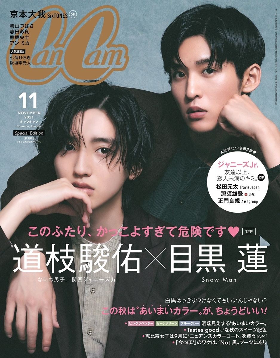 消えた初恋 SnowMan 目黒蓮 なにわ男子 道枝駿佑 雑誌 18冊月刊TV 