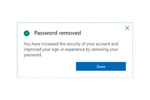 Microsoftアカウントからパスワードの削除が可能に、パスワードレスに対応