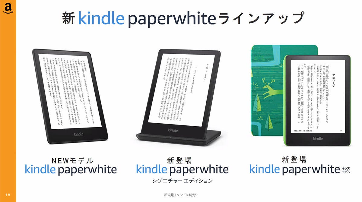 ページが素早くめくれる新「Kindle Paperwhite」。無線充電も ...