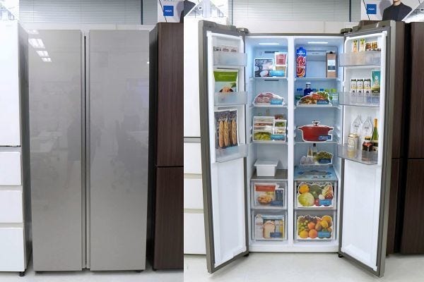 アイランド様専用】AQUA 冷凍冷蔵庫 AQR-SBS48K-