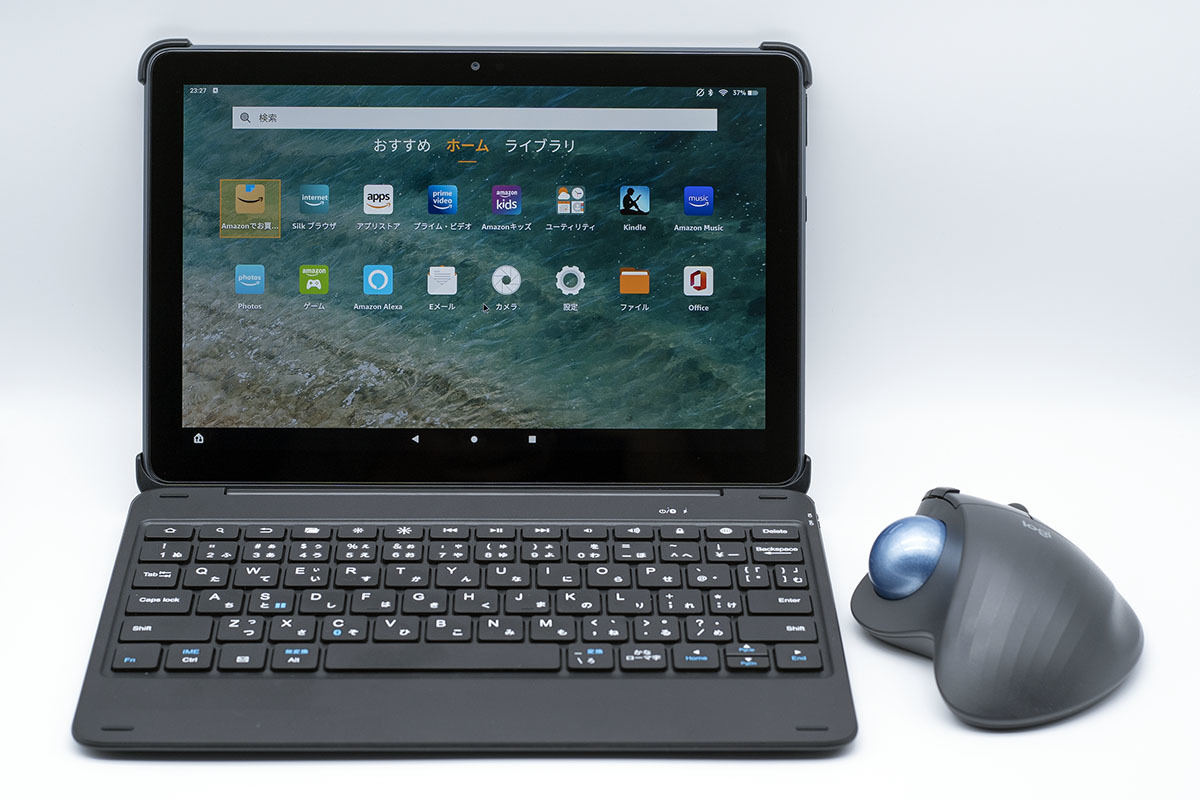 新Fire HD 10+キーボードが結構イイ。アニメ好きが気付いた2画面表示の
