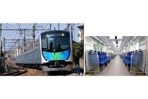 40000系車両内でテレワーク! 新しい電車の過ごし方が登場