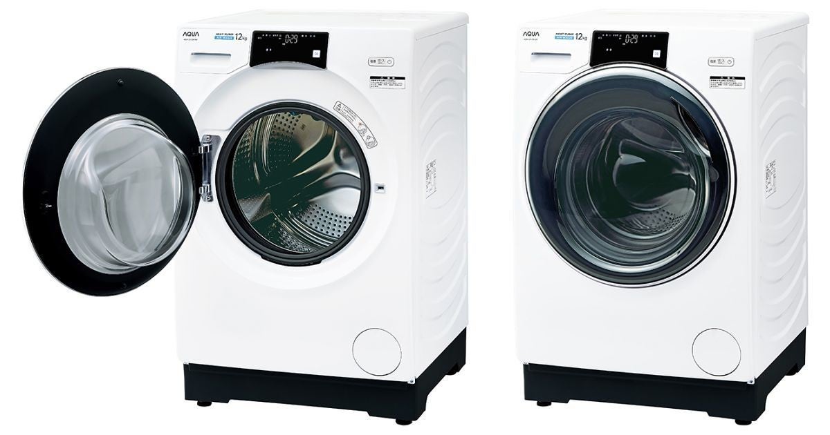 AQUA中161 アクアAQW-DX12Mドラム式洗濯乾燥機(左開き)