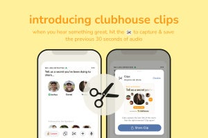 Clubhouse、30秒間の会話音声を共有するクリップ機能 - まずはiOSから