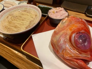 海富道の新ラーメン「金目鯛と白子」の極上スープを飲み干した