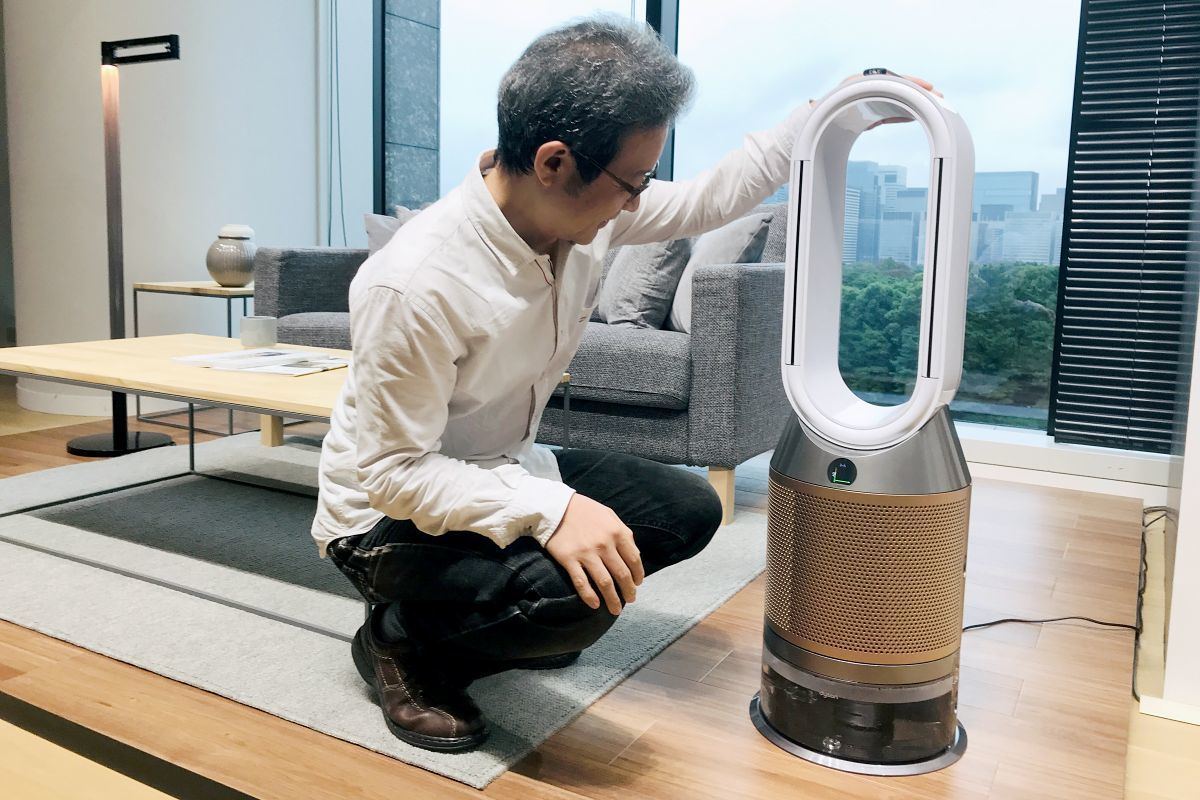 密閉性Dyson 加湿空気清浄機 ゴールド - 空気清浄器