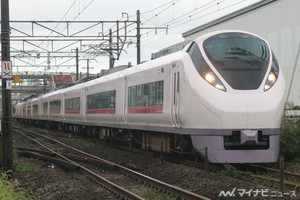 JR東日本E657系「水戸偕楽園号」赤塚駅で折り返し、偕楽園駅へ運転