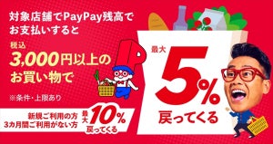 最大10%還元! PayPay「年末スーパーマーケット還元祭」を開催 