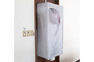 家庭のドアに引っかけて使える衣類乾燥機「パッとドアドライ」　サンコー