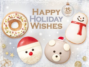 クリスピー・クリーム・ドーナツ、クリスマスの主役達をモチーフにしたドーナツ5種を11月24日から販売