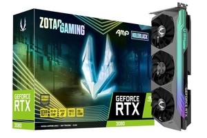 ZOTAC、「AMP Holo」シリーズのGeForce RTX 3080搭載カードにLHR版