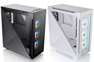 Thermaltake、組み替え可能な三角形サイドパネルのミドルタワーケース