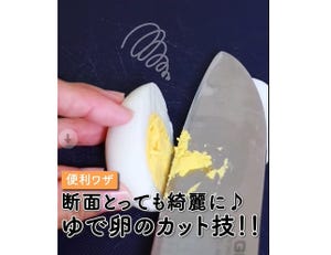 【パカーン!】固ゆで卵の黄身が包丁につかない2つのワザとは?