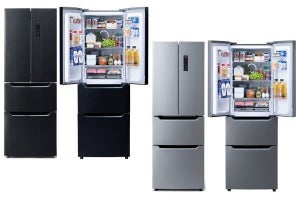 アイリスオーヤマ、フレンチドアで省スペースに使える320L冷凍冷蔵庫