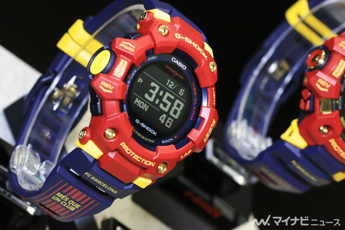 カシオ、G-SHOCK、FCバルセロナ、GBD-100BAR、G-SQUAD