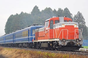 JR東日本「水郡線復旧記念感謝号」12系客車が水郡線の全区間を走行