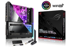 ASUS、本格水冷対応のマザーボード「ROG MAXIMUS Z690 EXTREME GLACIAL」