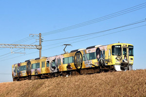 愛知環状鉄道「岡崎無双!! 家康公トレイン」車内ラッピングを実施