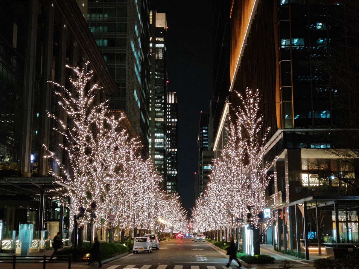 夜景の撮影例（望遠）