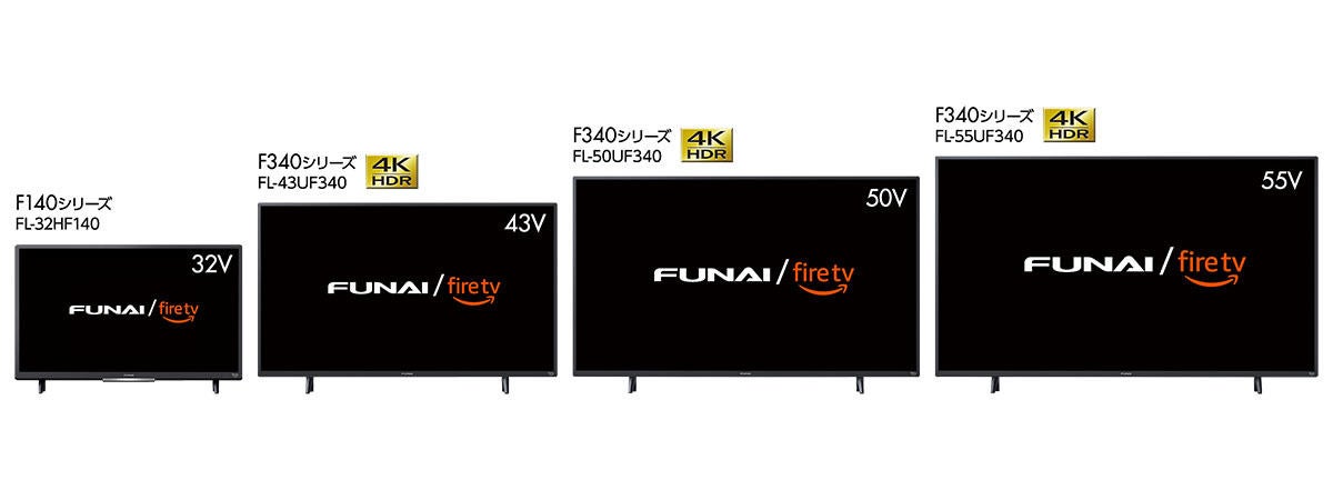 人気満点 青白ショップFUNAI Fire TV搭載スマートテレビ フナイ 液晶テレビ TV 搭載 Alexa 対応 43V型 
