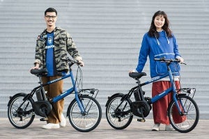 ガンバ大阪×パナソニック、ミニベロ電動アシスト自転車のコラボモデル