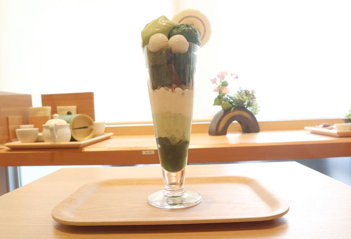 おすすめのパフェ「もりた園 お茶づくし」