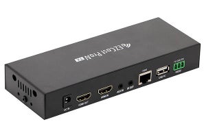 HDMI信号を有線LANで送受信できるユニット　プリンストン