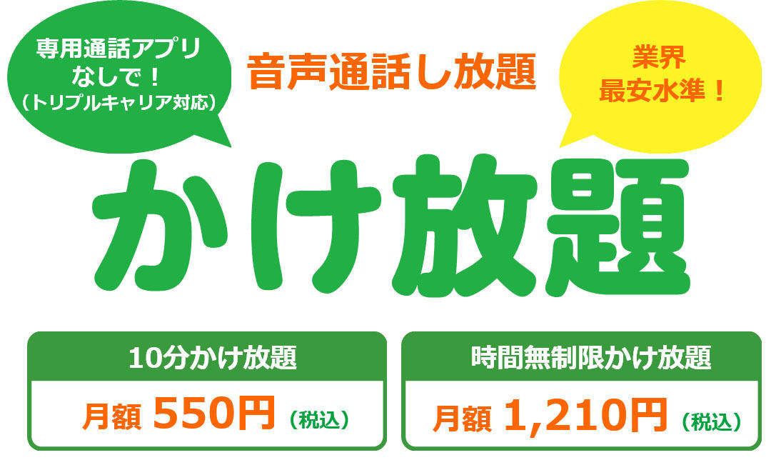 かけ放題オプションイメージ