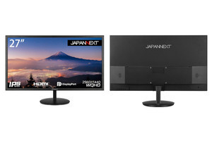 JAPANNEXT、27型WQHDや21.5型タッチ対応モデルなどディスプレイ3製品