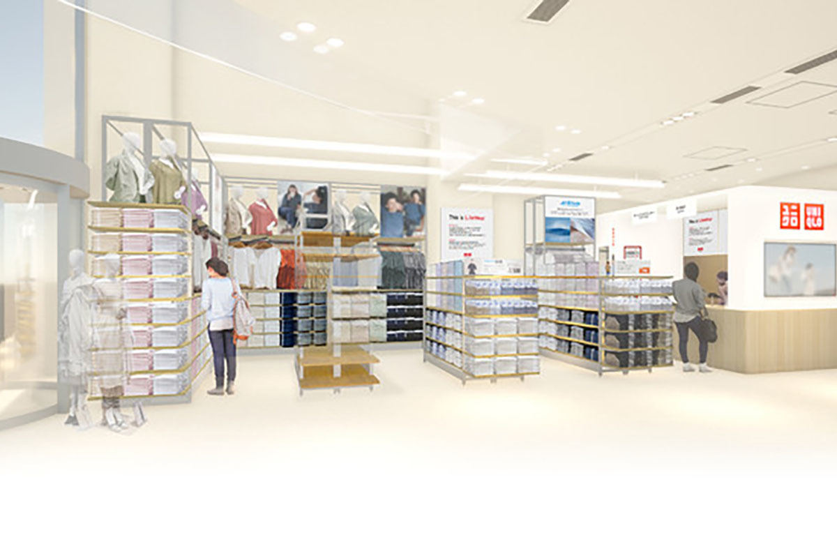 初の医療施設内店舗「ユニクロ 済生会中央病院店」