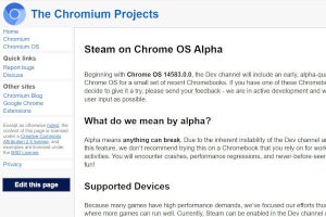 「Steam on Chrome OS」のアルファ版が提供開始 - 第11世代Core i5以上をサポート
