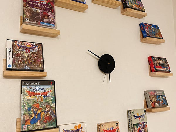 発想力】ドラクエのソフトで作られた「壁時計」にツイッター民大興奮