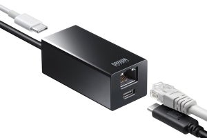 USB-CポートをLAN/HDMIポートに変換して使えるアダプタ