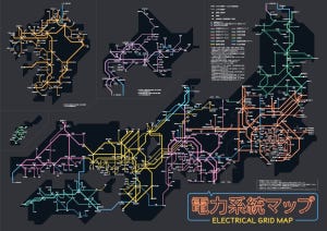 【我が家の電力はどこから?】趣味で作った「全国電力系統マップ」が超大作と話題に!