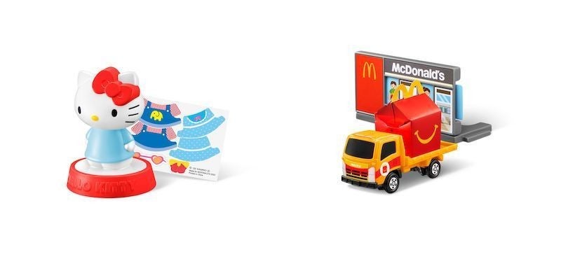 マクドナルドのハッピーセットに「トミカ」「サンリオキャラクターズ