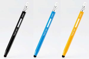 3種のペン先を用意、鉛筆のように持てる六角形の子ども向けタッチペン