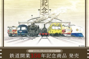 JRグループ駅ナカ小売り業6社「鉄道開業150年記念限定グッズ」発売