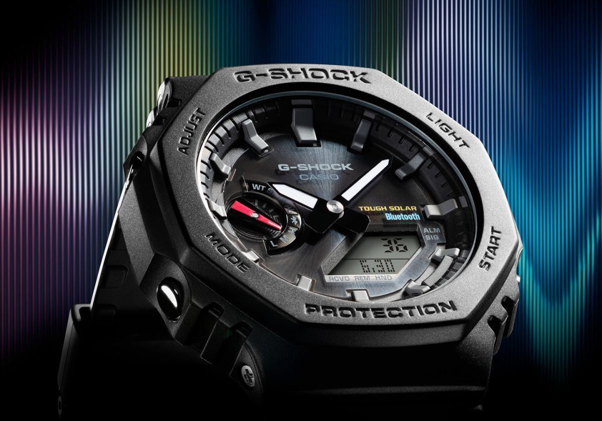 G-SHOCK、人気の八角形ベゼルでスマホ連携を新搭載した「GA-B2100