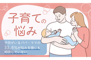 母親の50.9%、「子育ての悩みあり」 - 男の子と女の子で悩みはどう違う?