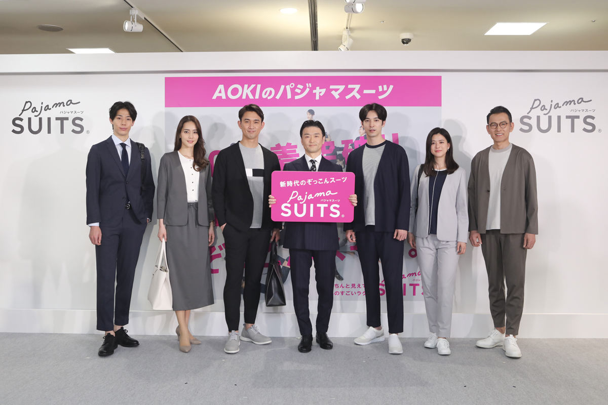 新作をふくめたパジャマスーツ(R)のファッションショーも行われた